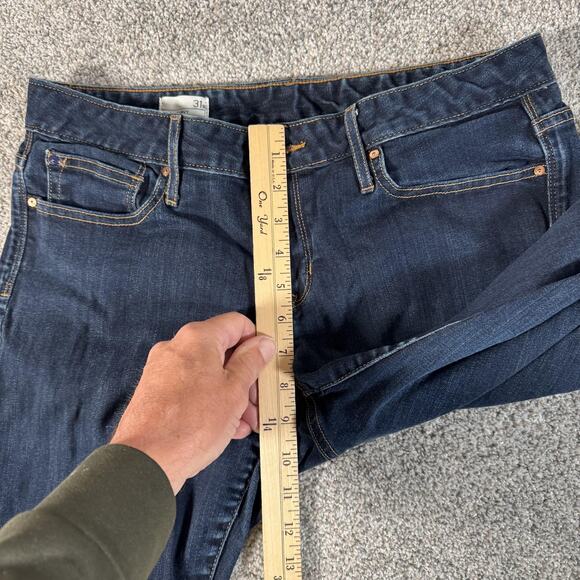 Gap 1969 Jeans Womens 31S Blue Curvy Stretch Denim Dark Wash Bootcut Zip Fly - Picture 5 of 12